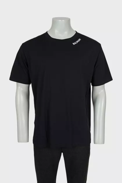 Men's T-shirt with branded embroidery