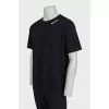Men's T-shirt with branded embroidery