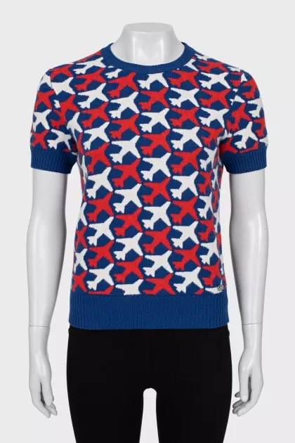 Tight fit printed t-shirt