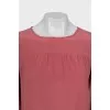 Pink silk blouse