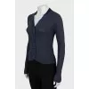 Ribbed fitted cardigan