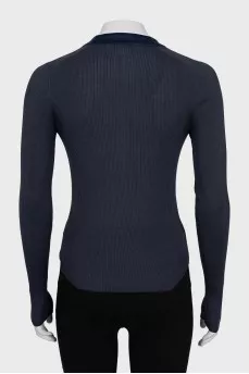 Ribbed fitted cardigan
