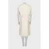 Fitted dress in beige with tag