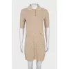 Fitted dress with signature monogram
