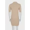 Fitted dress with signature monogram