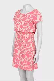 Floral print slit dress