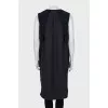 Long vest with pockets