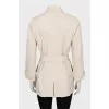 Jacket with patch pockets and buttons