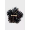Brooch with raw edge