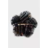 Brooch with raw edge
