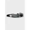 Black headband with bow