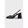 Square toe heels