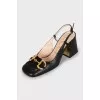 Square toe heels