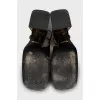 Square toe heels