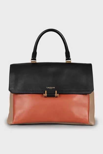 Leather combination bag
