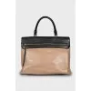 Leather combination bag