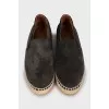 Men's suede espadrilles