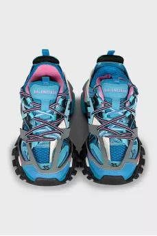 Blue Track Sneakers