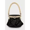 Black bag decorated with crystals