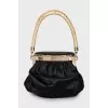 Black bag decorated with crystals