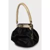 Black bag decorated with crystals