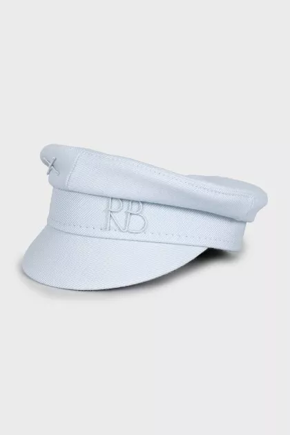 Blue cap with logo