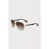 Aviator sunglasses in gold frame