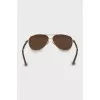 Aviator sunglasses in gold frame