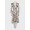 Fitted dress in paisley print