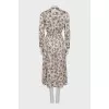 Fitted dress in paisley print