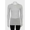 Gray wool long sleeve