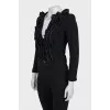 Wool jacket with voluminous frills