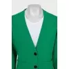 Green fitted cardigan