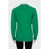 Green fitted cardigan