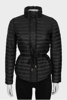 Quilted jacket with hidden hood