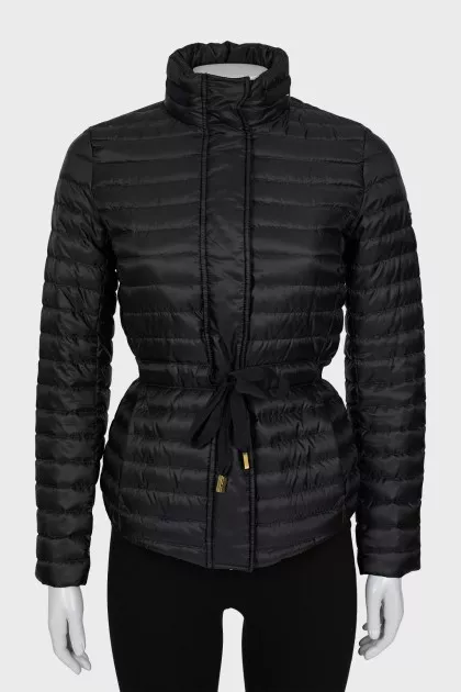 Quilted jacket with hidden hood