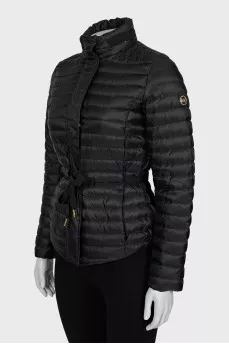 Quilted jacket with hidden hood