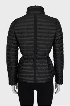 Quilted jacket with hidden hood