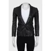 Fitted jacket in black