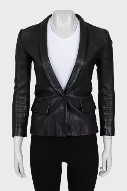 Fitted jacket in black