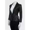 Fitted jacket in black