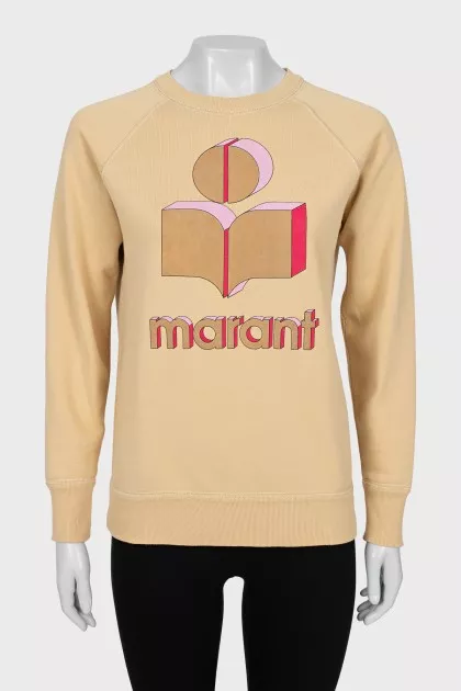 Sweatshirt with branded print