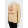 Sweatshirt with branded print