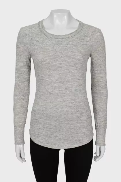 Woolen long sleeve slim fit