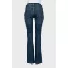 Low rise flared jeans
