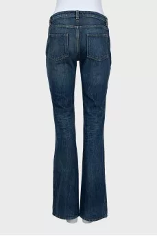 Low rise flared jeans