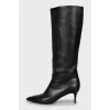 Pointed toe stiletto boots