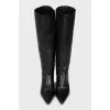 Pointed toe stiletto boots