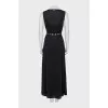 Semi-transparent black dress