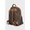 Canvas backpack with signature monogram